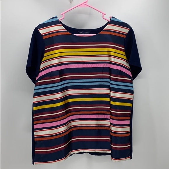 Land’s End colorful striped blouse - Picture 1 of 5